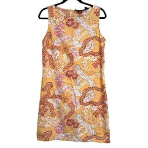 Vintage 2003 Patagonia Pataloha Golden Habiscus Womens Sleeveless Floral Dress S